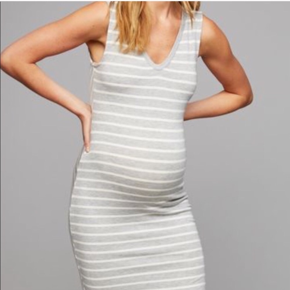 A Pea in the Pod bodycon midi dress—Medium